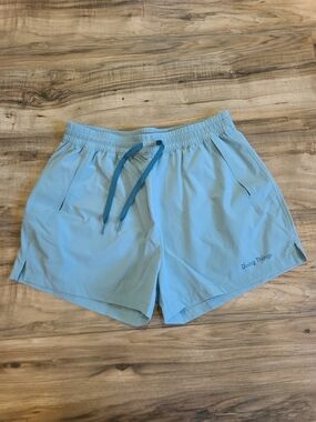 Outdoor Voices Light Blue Doing Things  2.5" Athletic Shorts Size S Discontinued